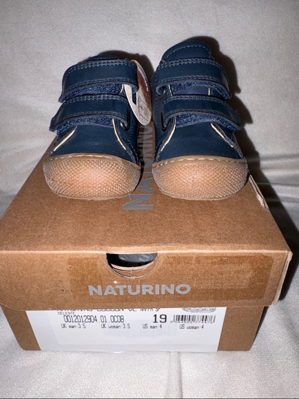 NWT NATURINO COCOON VL Leather first step shoes in Navy - Picture 8 of 15